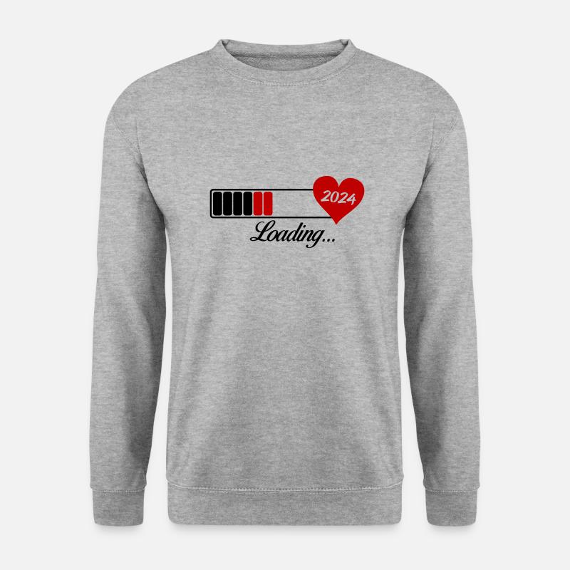loading 2024 - Unisex Pullover - Weißgrau meliert