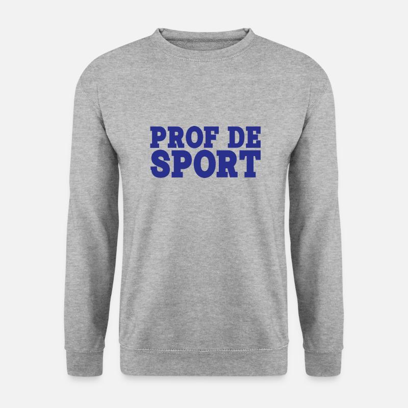 Sportlehrer - Unisex Pullover - Weißgrau meliert