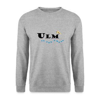 Ulm - Unisex Pullover - Weißgrau meliert - Vorne - Alina (178cm) & Michal (187cm)