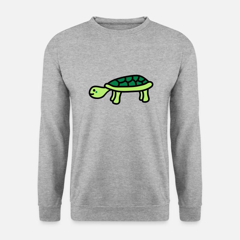 turtle - Unisex Pullover - Weißgrau meliert