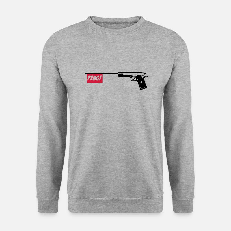 Gun PENG 2c - Unisex Sweatshirt - salt & pepper