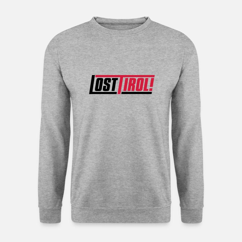 losttirol - Unisex Pullover - Weißgrau meliert