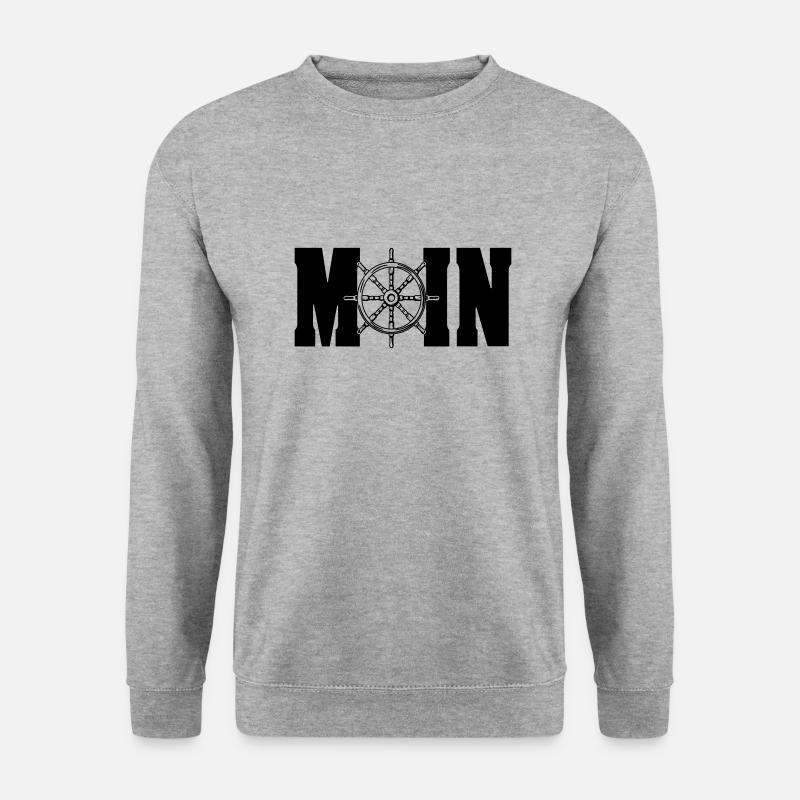 moin 4 - Unisex Pullover - Weißgrau meliert
