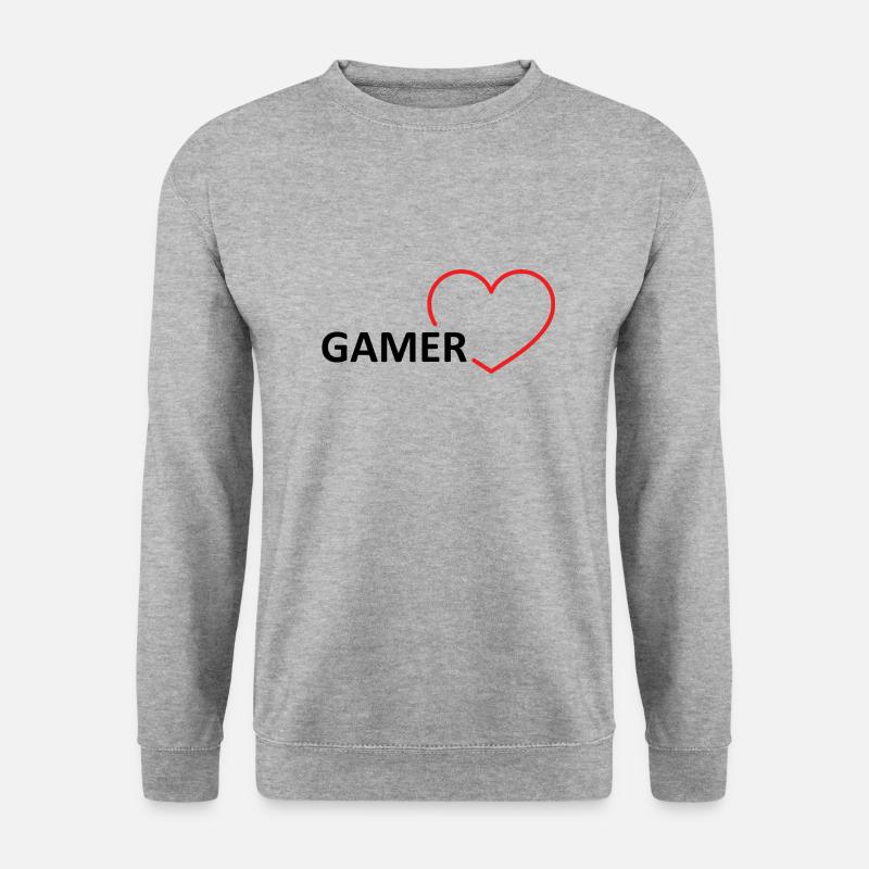 Game Gaming PC - Unisex Pullover - Weißgrau meliert