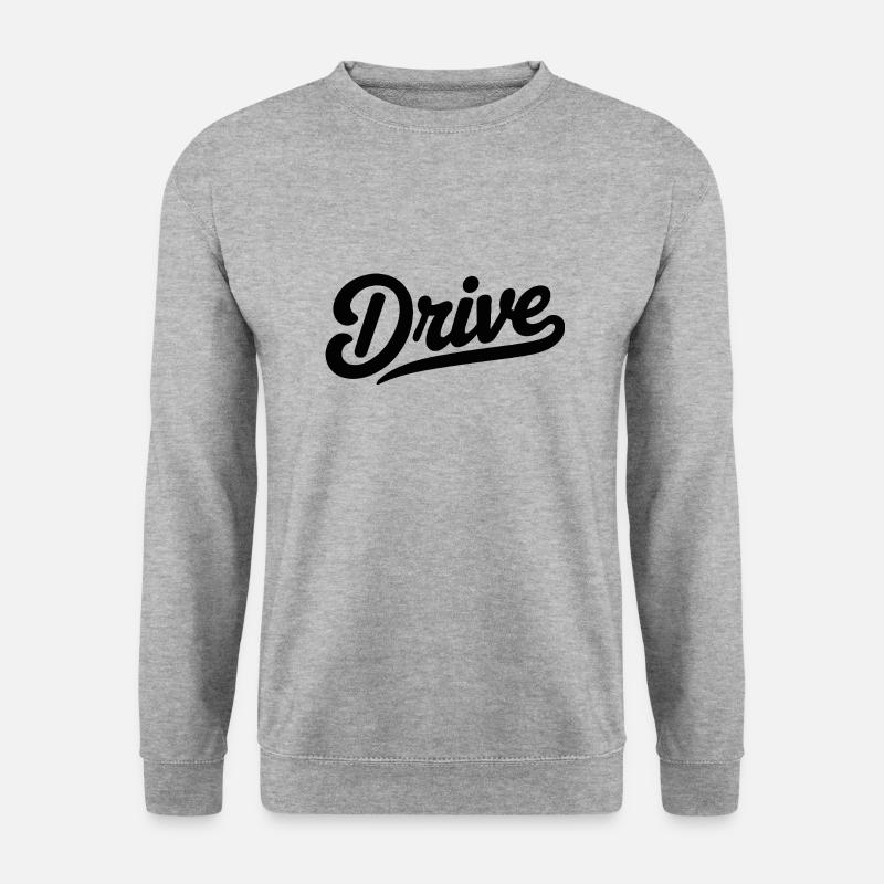 COOLES T-SHIRT, FAHRT - Unisex Pullover - Weißgrau meliert