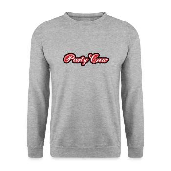 Party Crew - Unisex Sweatshirt - salt & pepper - Front - Alina (178cm) & Michal (187cm)
