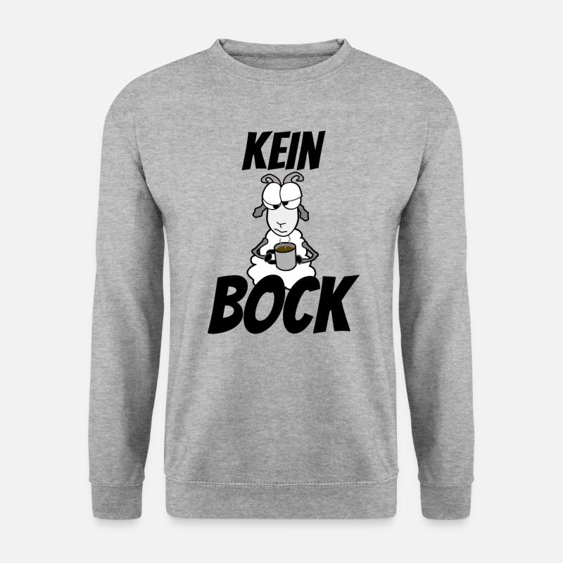 kein Bock - Unisex Pullover - Weißgrau meliert
