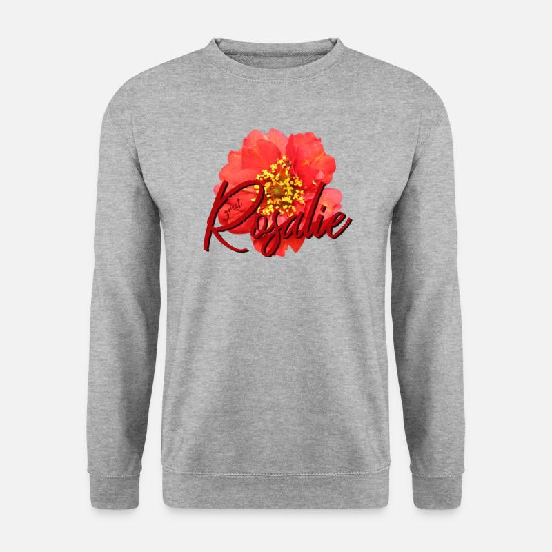 Rosalie - Unisex Pullover - Weißgrau meliert