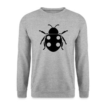 Ladybug - Unisex Sweatshirt - salt & pepper - Front - Alina (178cm) & Michal (187cm)
