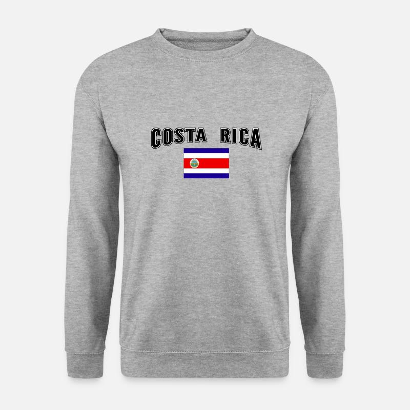 Costa Rica - Unisex Pullover - Weißgrau meliert