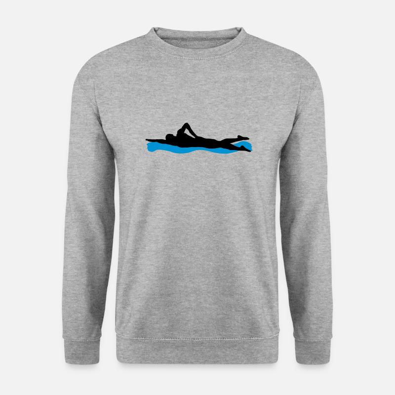 swimming - Unisex Sweatshirt - salt & pepper