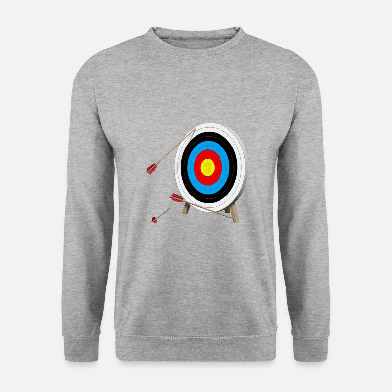 Zielscheibe daneben - Unisex Pullover - Weißgrau meliert