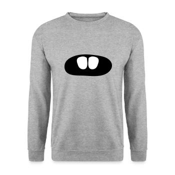 Teeth funny - Unisex Sweatshirt - salt & pepper - Front - Alina (178cm) & Michal (187cm)