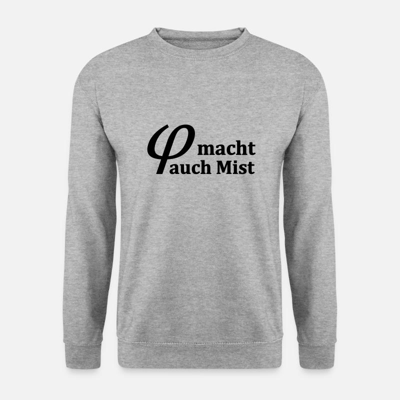 Kleinvieh - Unisex Pullover - Weißgrau meliert