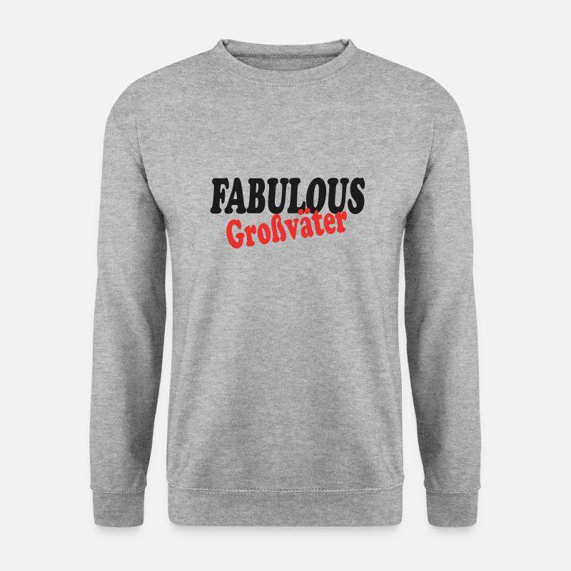Fabelhafte Großväter - Unisex Pullover - Weißgrau meliert