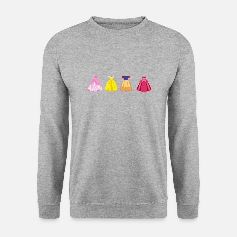 Prinzessinnen-Kleider - Unisex Pullover - Weißgrau meliert