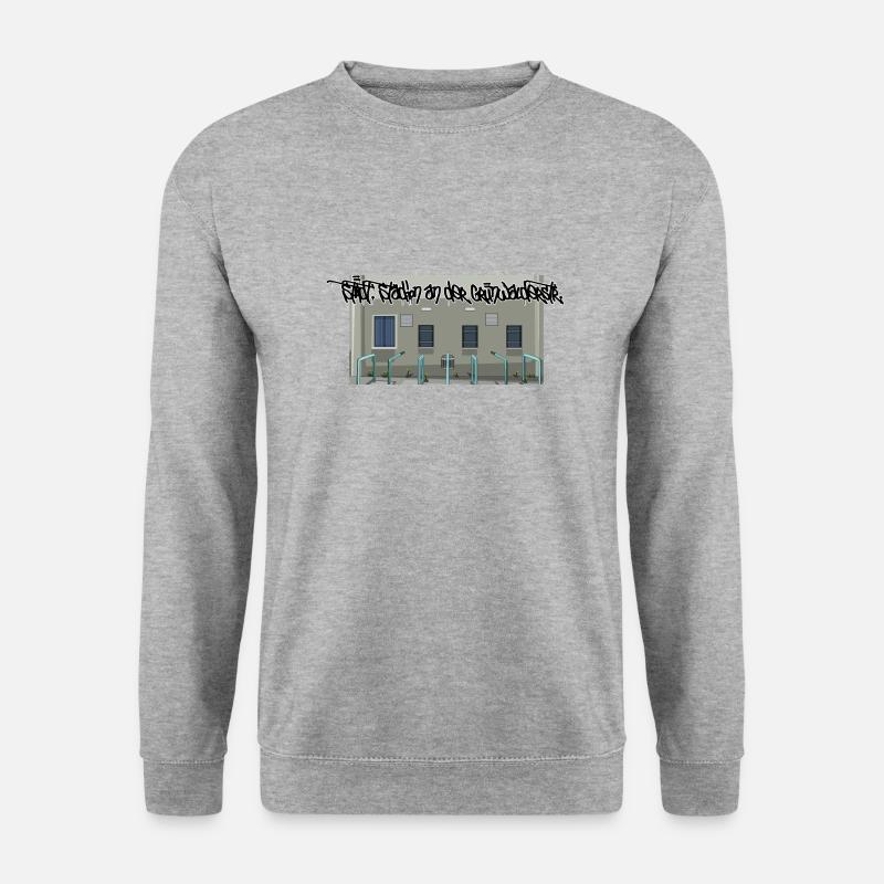 Giesing // Illustration - Unisex Pullover - Weißgrau meliert