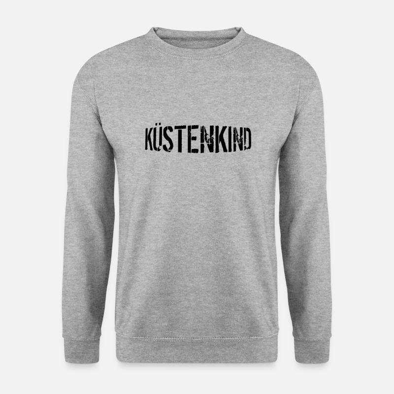 KÜSTENKIND - Unisex Pullover - Weißgrau meliert