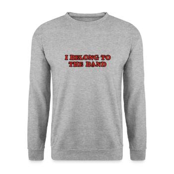 i_belong_to_the_band - Sweat-shirt Unisexe - gris chiné - Devant - Alina (178cm) & Michal (187cm)