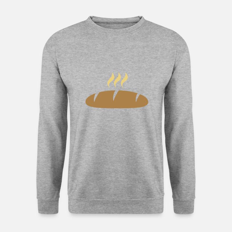 brot - Unisex Pullover - Weißgrau meliert