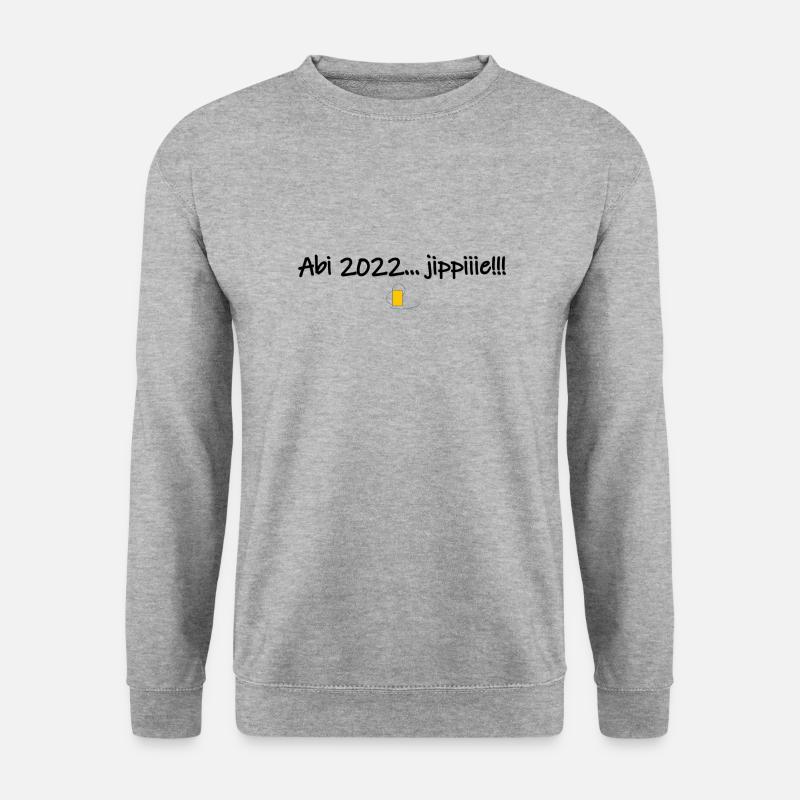 Abi 2022 - Unisex Pullover - Weißgrau meliert