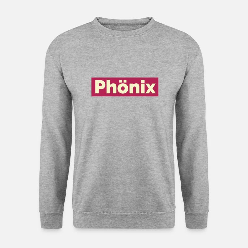 Phönix - Unisex Pullover - Weißgrau meliert