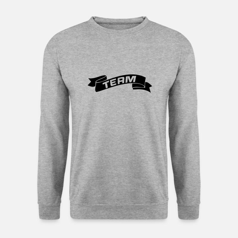 Team - Unisex Pullover - Weißgrau meliert