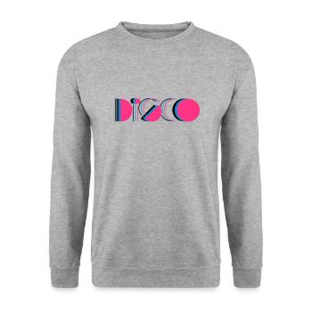 disco - Unisex Pullover - Weißgrau meliert - Vorne - Alina (178cm) & Michal (187cm)