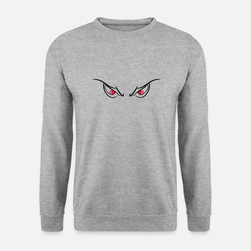 Yeux diable mal vue 2c - Sweat-shirt Unisexe - gris chiné