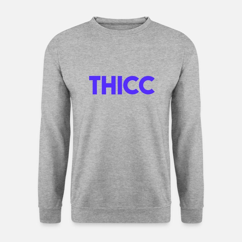 THICC - Unisex Pullover - Weißgrau meliert