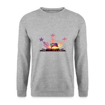 Philippines drapeau philippin fierté je cadeau - Sweat-shirt Unisexe - gris chiné - Devant - Alina (178cm) & Michal (187cm)