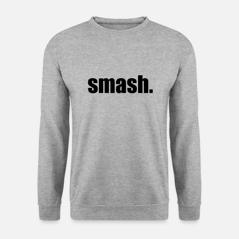 smash punkt s - Unisex Pullover - Weißgrau meliert
