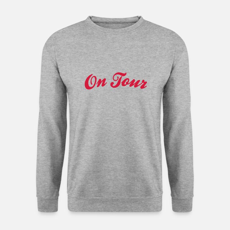 on tour - Unisex Pullover - Weißgrau meliert