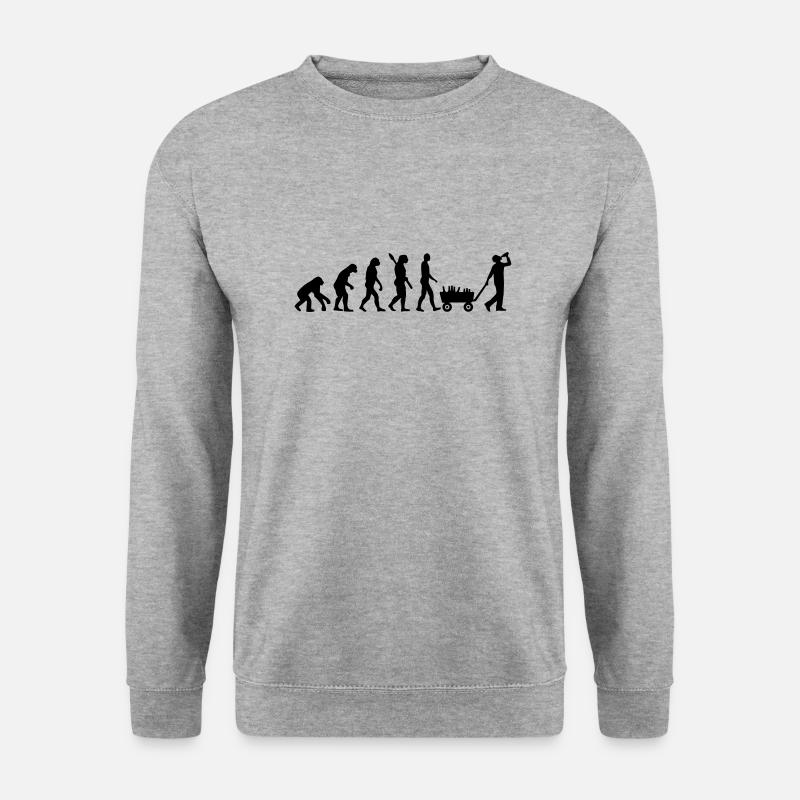 Evolution Alcohol - Unisex Sweatshirt - salt & pepper