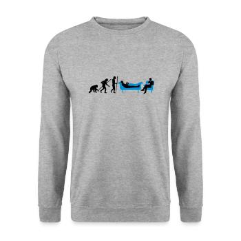 evolution_therapeut_psychologe_11_2016_b - Unisex Pullover - Weißgrau meliert - Vorne - Alina (178cm) & Michal (187cm)