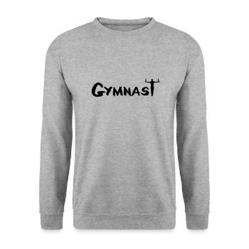 Gymnastics, Turnen, Turner - Unisex Pullover - Weißgrau meliert - Vorne - Alina (178cm) & Michal (187cm)