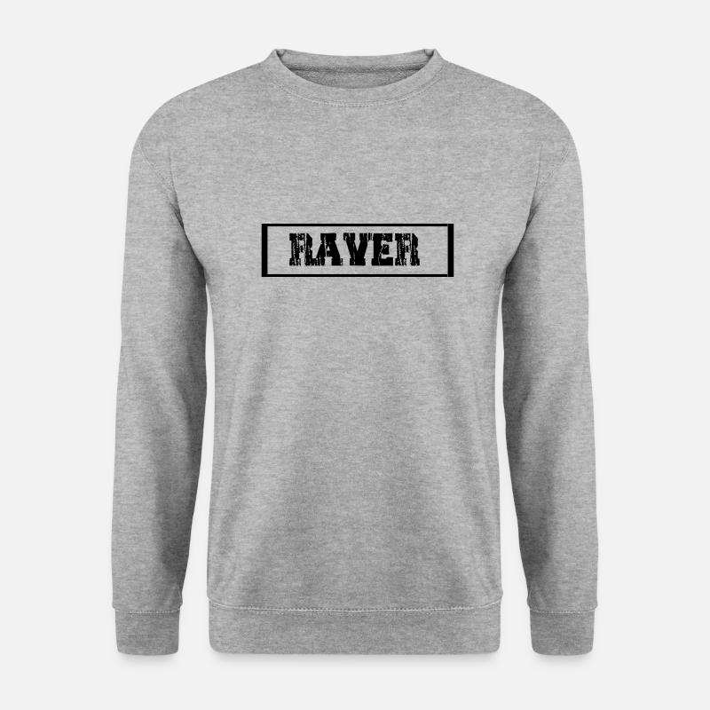 Raver - Unisex Pullover - Weißgrau meliert