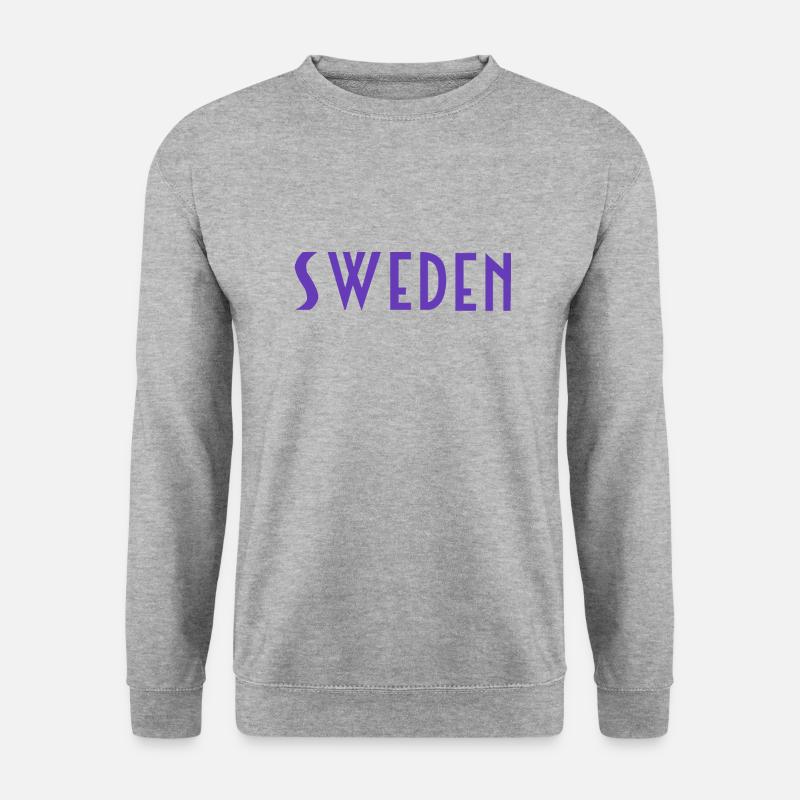 Schweden - Unisex Pullover - Weißgrau meliert