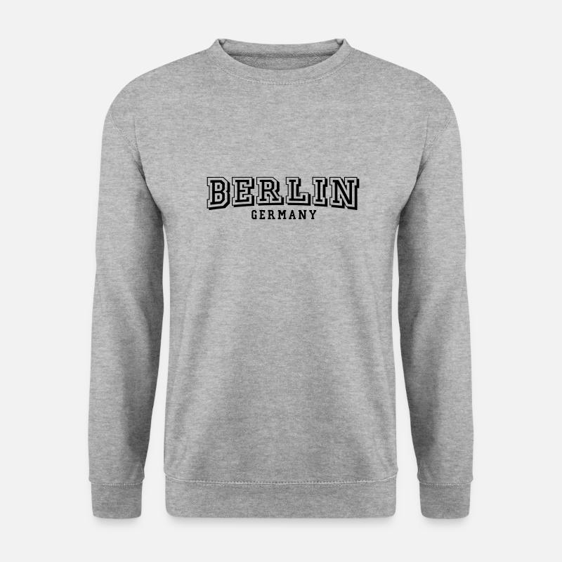 Berlin - Unisex Pullover - Weißgrau meliert