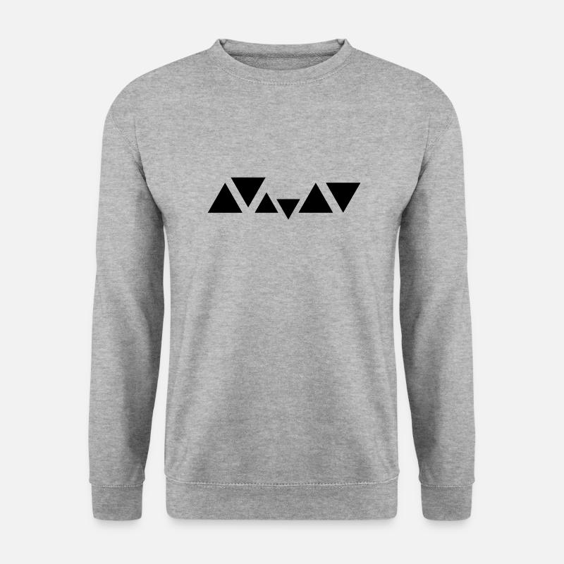 Triangles design for club - Unisex Sweatshirt - salt & pepper