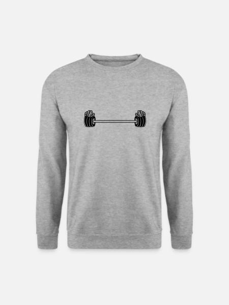 Bodybuilder Weightlifting French Fries - Unisex Sweatshirt - salt & pepper