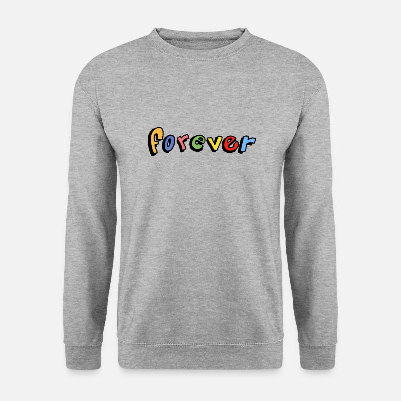 Forever - Unisex Pullover - Weißgrau meliert