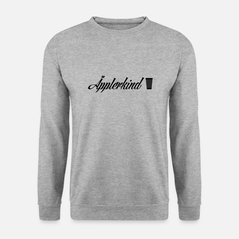 Äpplerkind Frankfurt - Stadtgeschenke - Unisex Pullover - Weißgrau meliert