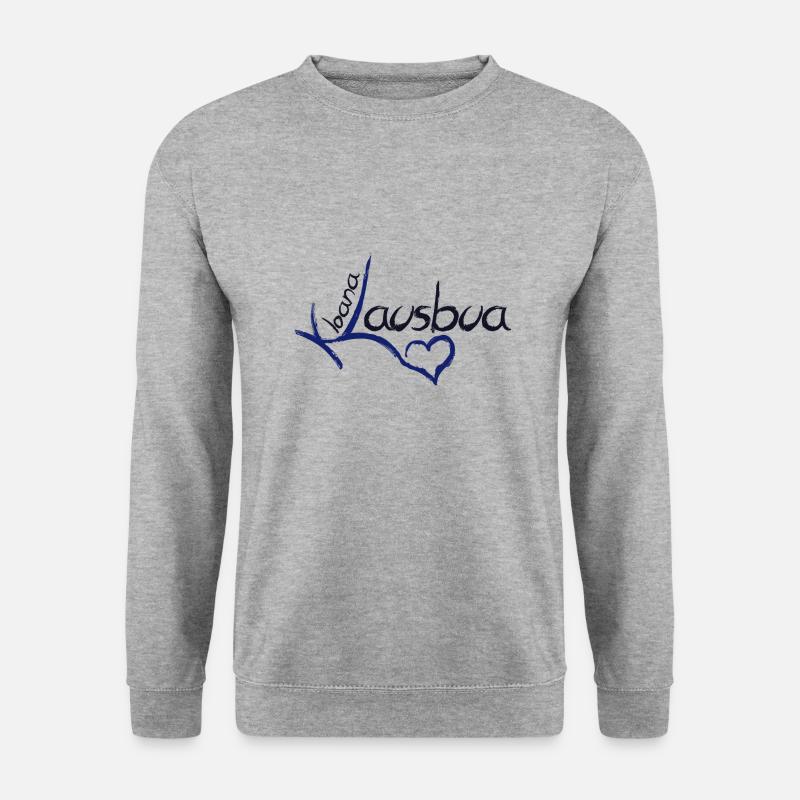 kloana Lausbua - Unisex Pullover - Weißgrau meliert