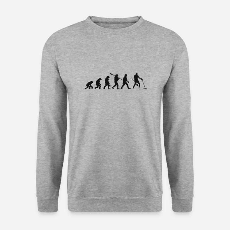 Evolution Chasseur De Trésor Détecteur De Métaux - Sweat-shirt Unisexe - gris chiné
