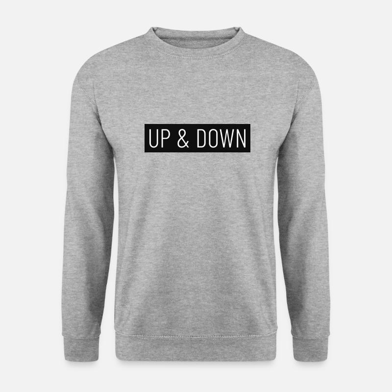 UP & DOWN First Print - Unisex Pullover - Weißgrau meliert
