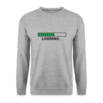 LOADING 4 - Sweat-shirt Unisexe - gris chiné - Devant - Alina (178cm) & Michal (187cm)