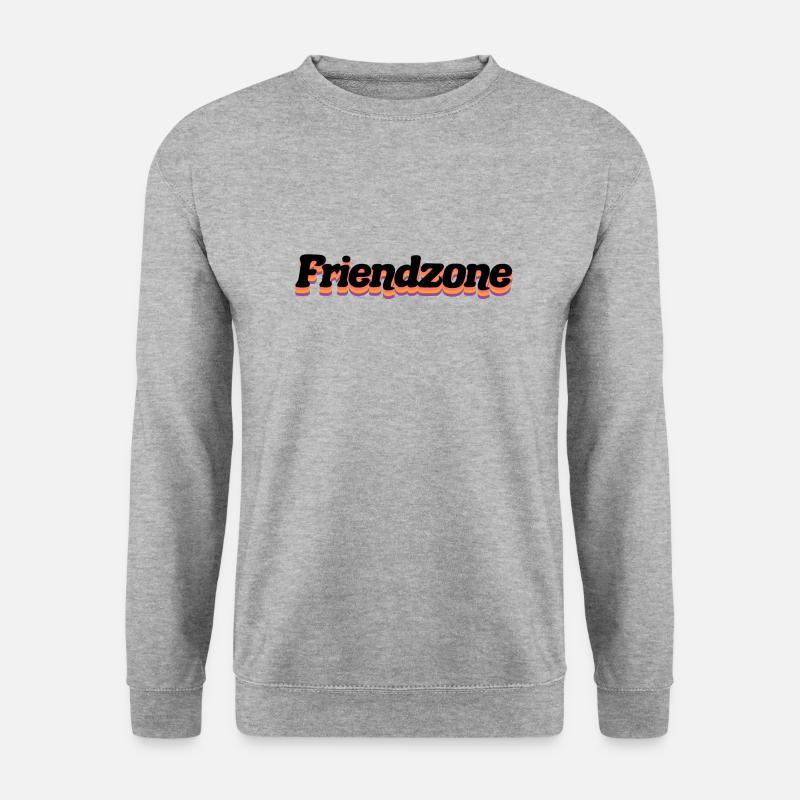 FRIENDZONE - Unisex Pullover - Weißgrau meliert