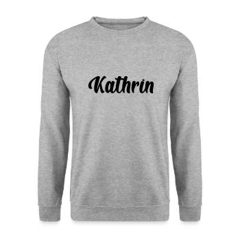Kathrin - Unisex Pullover - Weißgrau meliert - Vorne - Alina (178cm) & Michal (187cm)