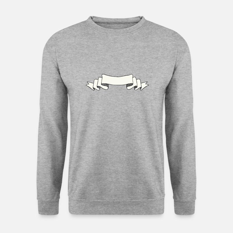 Banner - Unisex Pullover - Weißgrau meliert